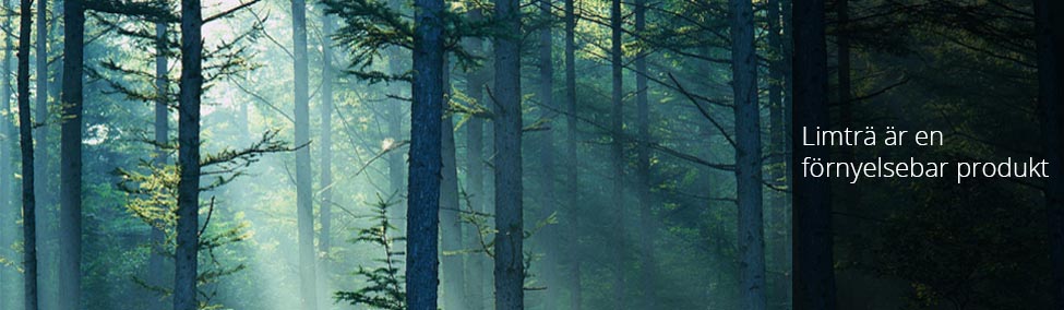 Limträ är en förnyelsebar produkt